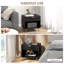 Nightstand with Drawer and Open Compartment for Bedroom, White-842556470