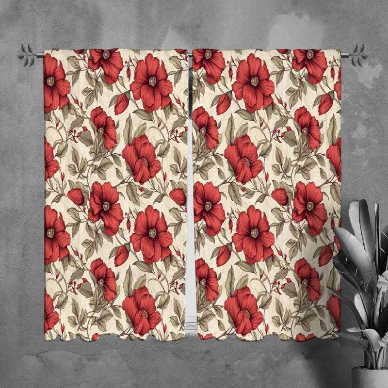 Terrick Polyester Room Darkening Curtain Pair, L 40 po x L 82 po