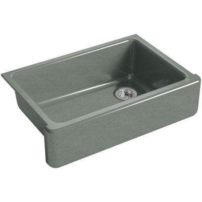 Évier de cuisine encastré à rebord et cuve simple avec tablier long 33 po x 22 Whitehaven®