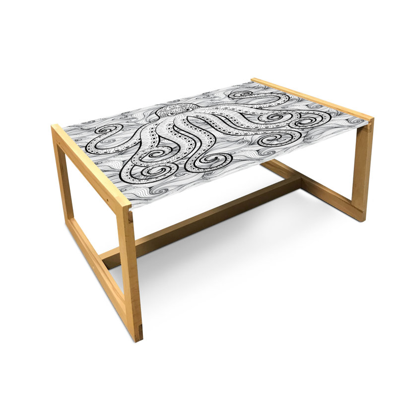 Jaiquan Trestle Coffee Table, 40cm H x 91cm W x 62cm D