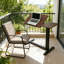 Bureau mobile à hauteur réglable noyer-131262548