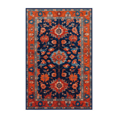 Tapis mauve lavable à la machine Tabriz