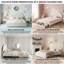 EU & UK Size Smart LED White Velvet Upholstered Bed Frame With Storage Drawers, Scalloped Petal Headboard & App Controlled RGB LED, 90/140X200cm & 120X190cm-983848363