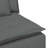 Modular Sofa Centre Module With Cushions Dark Gray 39.4"-1974675785