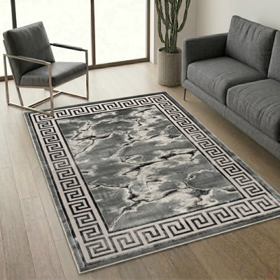 Rectangle Abstract Indoor / Outdoor Area Rug