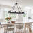 10-light Dimmable Square / Rectangle Chandelier