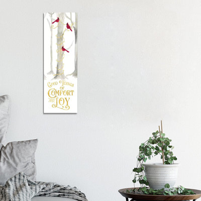 Christmas Forest Panel III-Comfort And Joy by Tara Reed - Wrapped Canvas Panoramic Painting