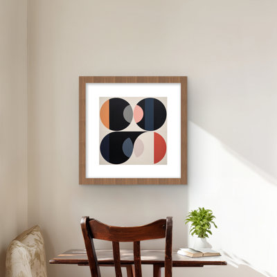 Imbed Circles - reproduction encadrée mate pour la décoration intérieure