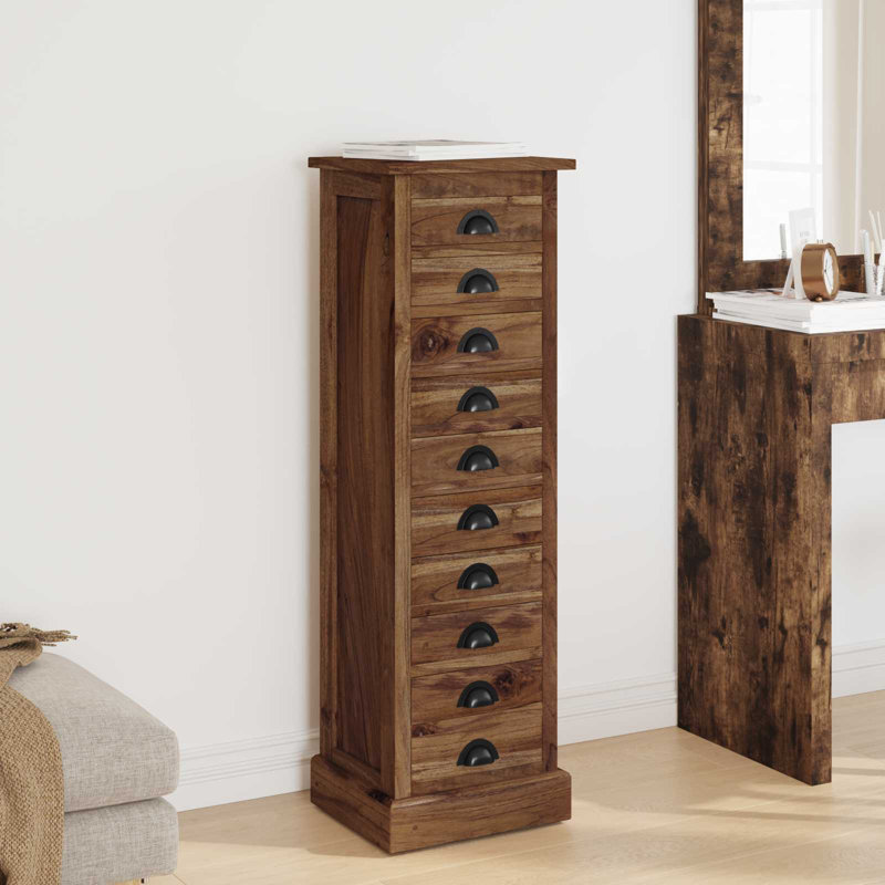 35cm W Chest of Drawers, 110cm H x 35cm W x 30cm D