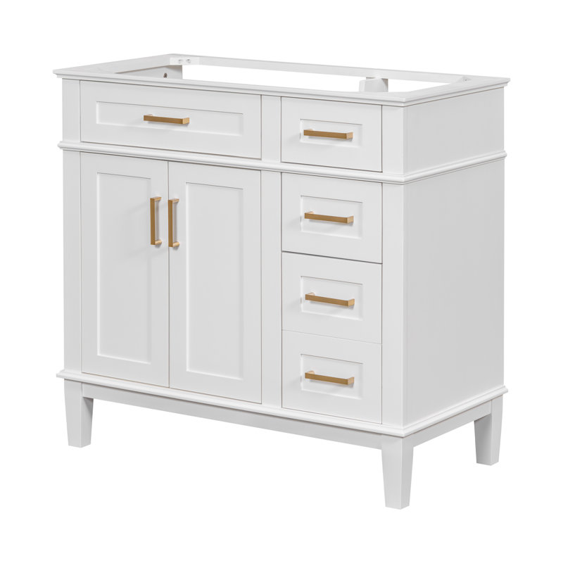 Meuble-lavabo blanc moderne (lavabo non inclus), Blanc