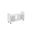 Meuble télé blanc moderne avec pieds en bois, panneau de particules 100% mélaminé, 45,4 po x 24,8 po x 14,2 po | Nombreuses tablettes, fixation murale | Conception élégante et fonctionnelle pour le salon ou l'espace de divertissement