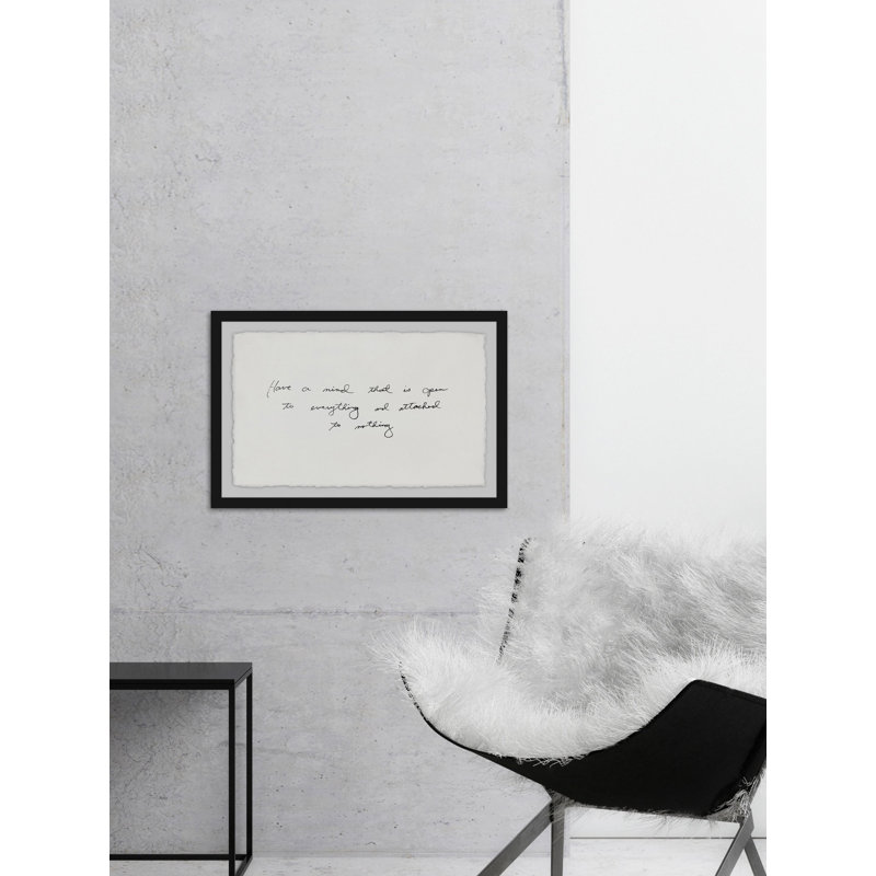 Ballista Have a Mind That Is Open - Cadre photo, impression d'art textuel sur papier, H 8 po x l 12 po x P 1,5 po