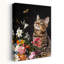 Art contemporain, chat, chats et papillons-1407970614