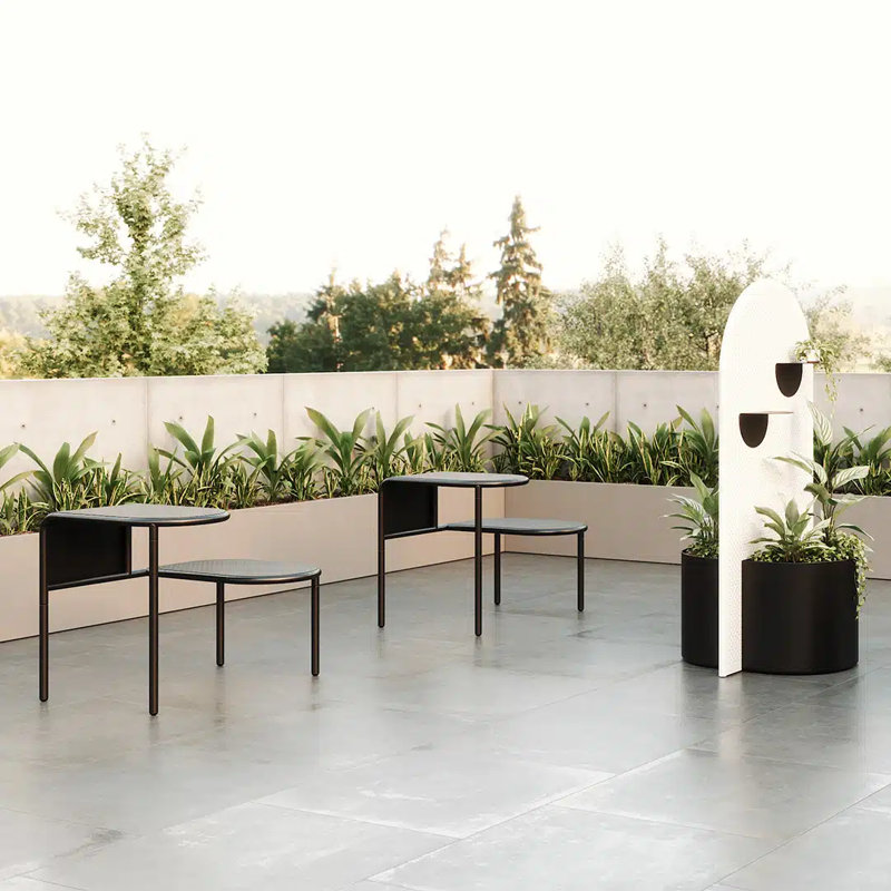 Table de pique-nique simple Juna, Black