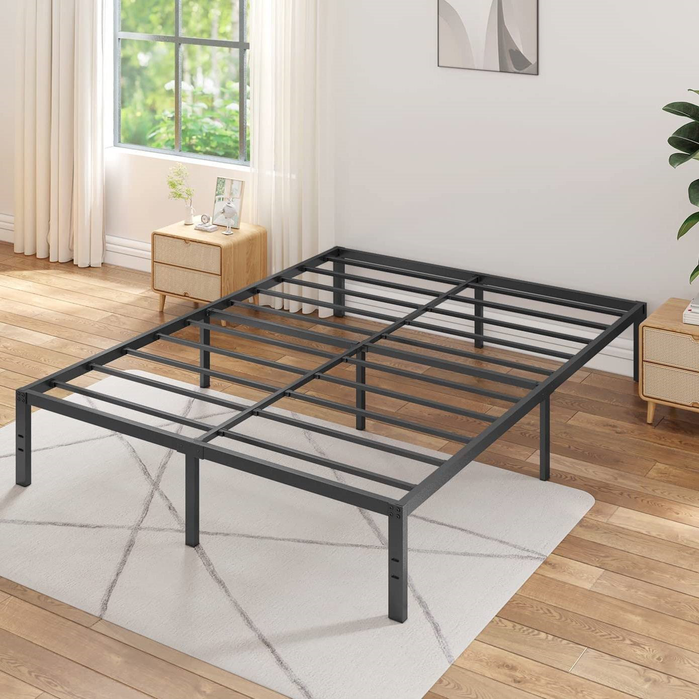 Latitude Run® Rayish Cal King 16'' Steel Bed Frame | Wayfair