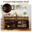 1 armoire de buffet Buffet avec portes et tiroir réglables