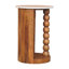 Table d'appoint Marble-Top Spindle