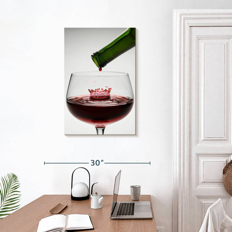 Yarlin Wine Drop, 30" H x 20" W