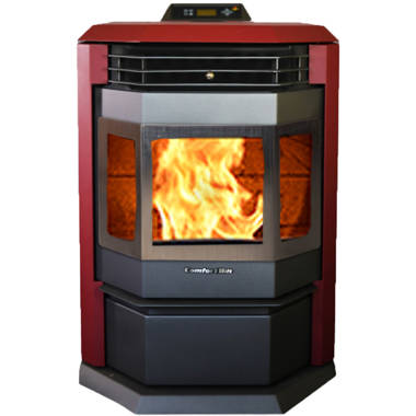 ComfortBilt Pellet Stoves 2800 Square Feet Direct Vent Freestanding Wood Pellets  Stove with Blower and with Adjustable Thermostat | Wayfair