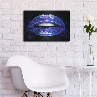 Luxe métal Art «Bitcoin Milkshake Sapphire» par Met «Bitcoin Milkshake Sapphire» par Luxe Metal Portfolio