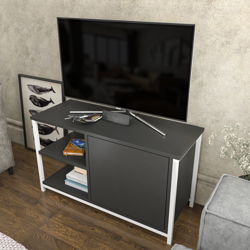 Fredderick TV Stand for TVs up to 42", White/Anthracite