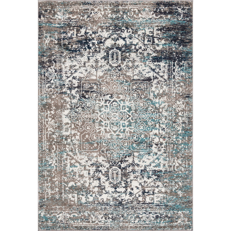 Inesse Oriental Indoor Rug, Rectangle 6'1" x 9'