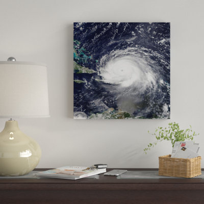" Satellite View Of Hurricane Irma Over Puerto Rico And Hispaniola " Graphic Art Print