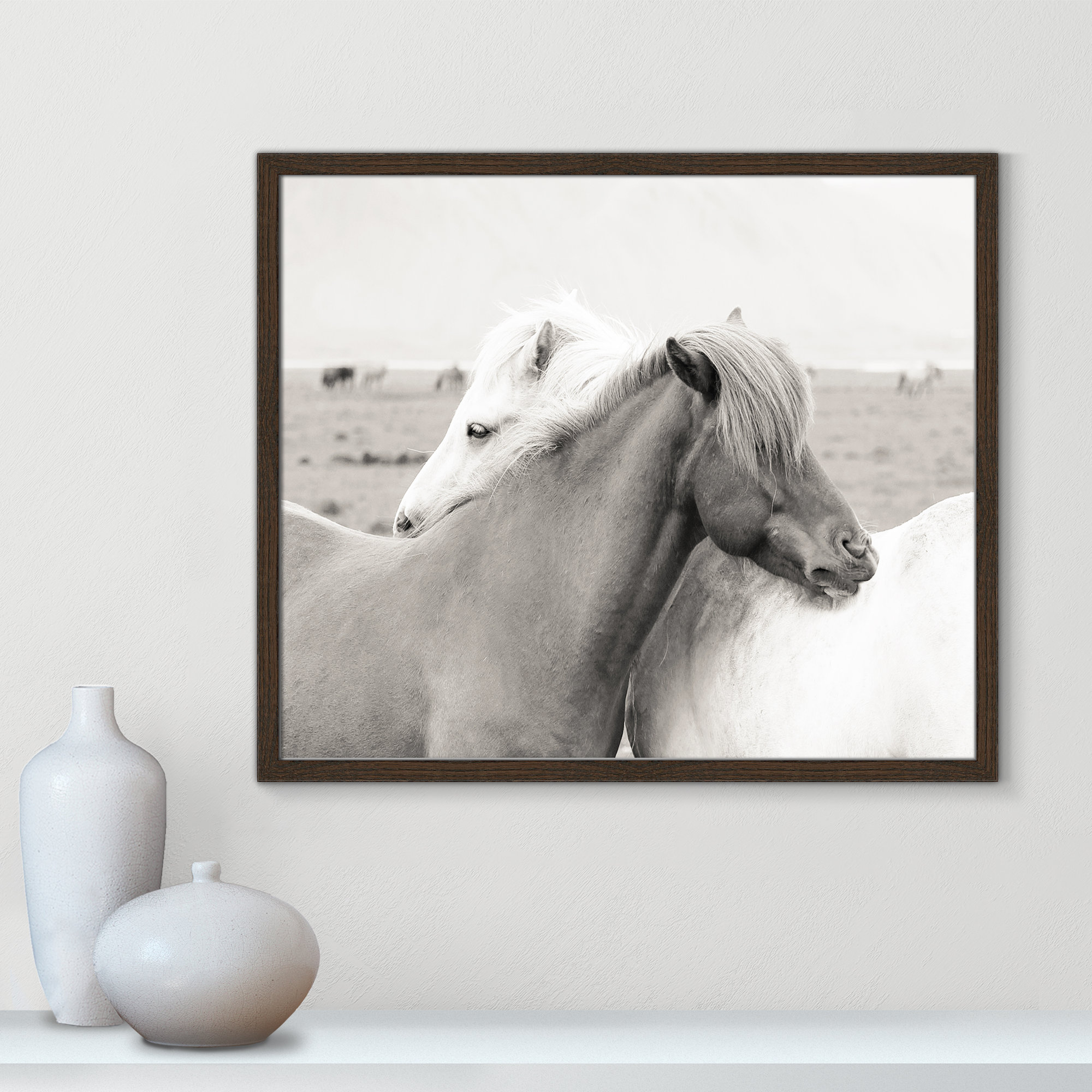 Icelandic Meadow Horses by Danita Delimont - Picture Frame Photograph on Paper, 21.5" H x 25.5" W x 0.75" D