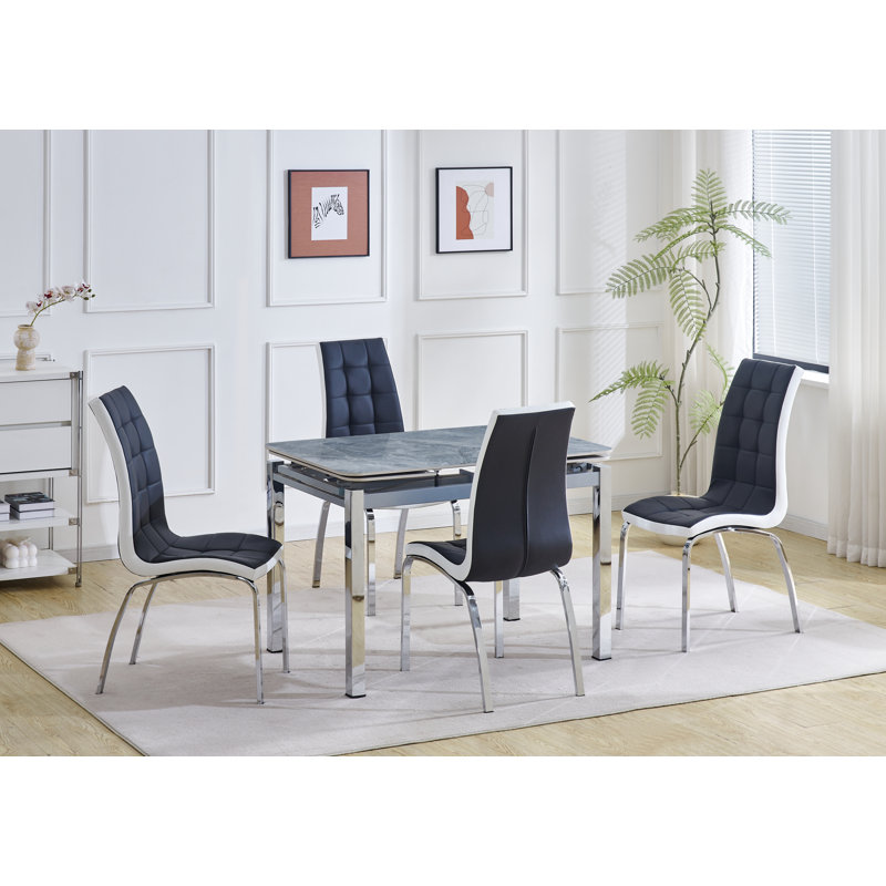 4 - Person Dining Set, Black