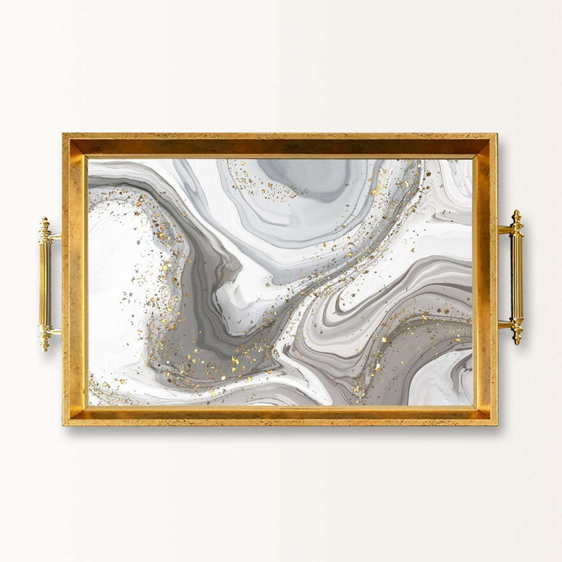 Elegant Glass Serving Tray, 19.7 x 11.4 x 1.4 inches | 100% High-Quality Glass | Perfect for Entertaining & Serving | Stylish and Functional Design for Home & Parties | Durable and Easy to Clean
