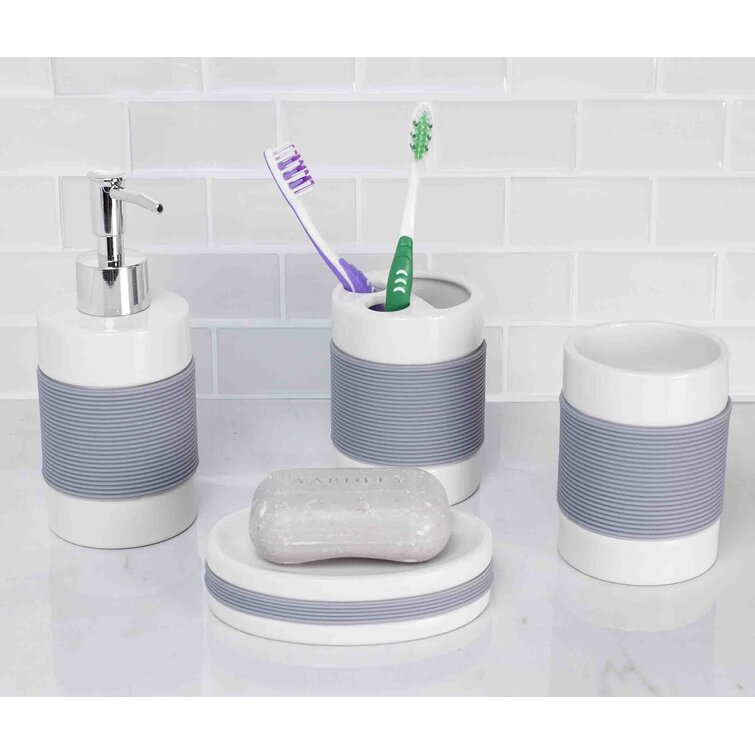 Fleur De Lis Living Hildegarde 4 Piece Bathroom Accessory Set