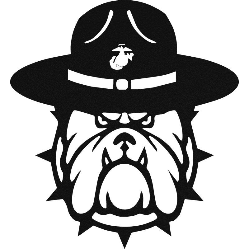Military Bulldog Wall Décor
