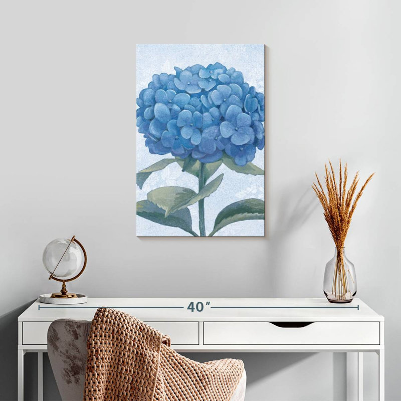 Harnek Blue Hydrangea II, 24" H x 16" W