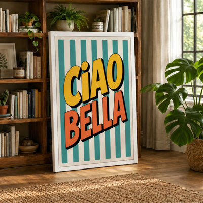 Ciao Bella Retro - Wrapped Canvas