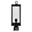 Tête de lanterne extérieure noire à 1 lumière Armelle pour allée, patio et jardin