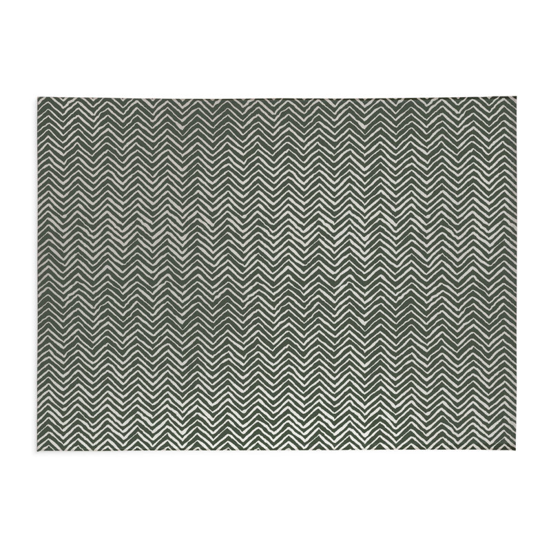 Tapis de bureau léger à chevrons, L 7 pi x L 5 pi, Chimichurri