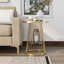 Table d'appoint ronde en acier 17,75 po Demick-71598937