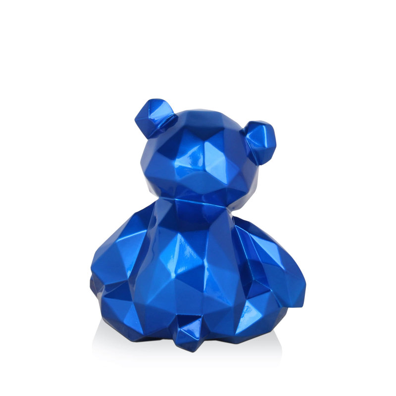 Aahliyah Animals Figurines & Sculptures, Blue, 20cm H x 18cm W x 16cm D