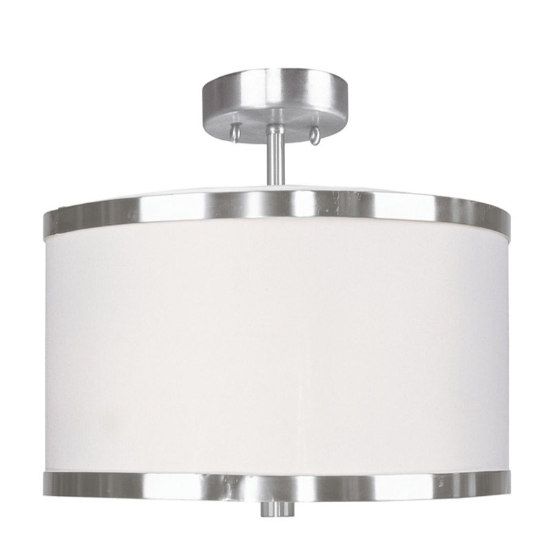 Jenneifer Fabric Semi Flush Mount