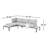 Brix 67.79'' Wide L-Shaped Wood Patio Sectional with Cushions-100025358