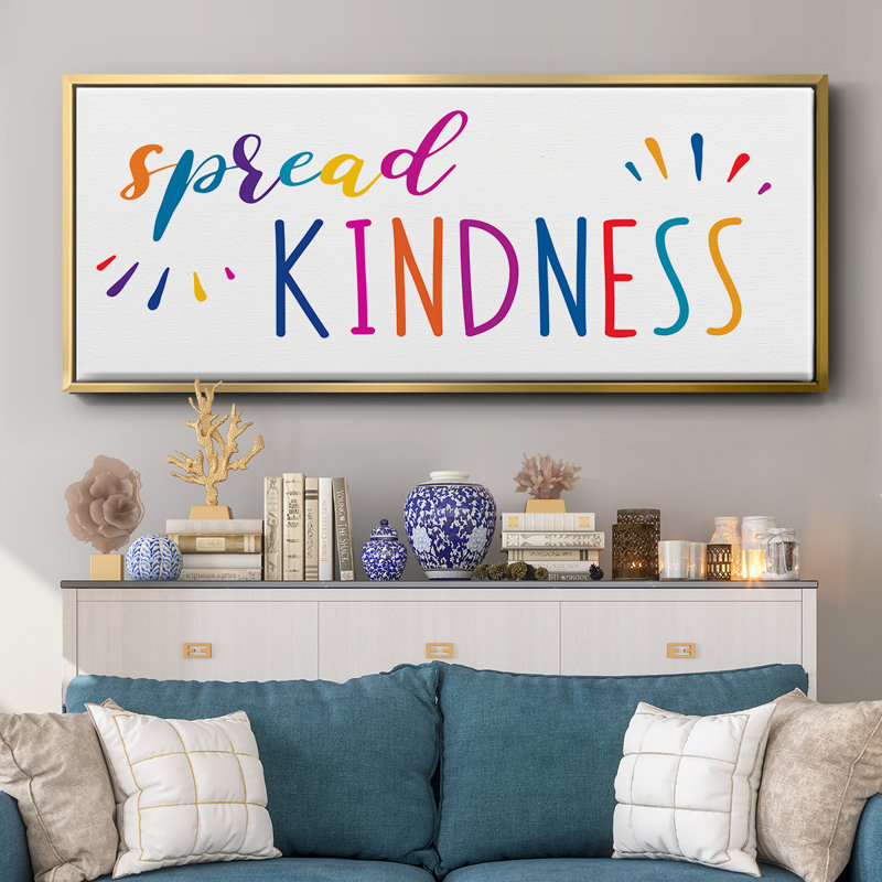 «Rainbow Kindness», toile encadrée, H 24 po x l 60 po