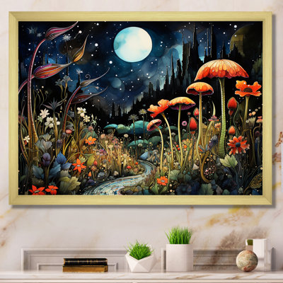 Fantasy Mushroom Daydream 1 - Abstract Landscape Wall Art