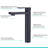 Single-Hole Single-handle Bathroom Faucet with Drain Assembly