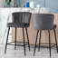 Catharina Upholstered Counter Stool with Metal Frame-1300344401