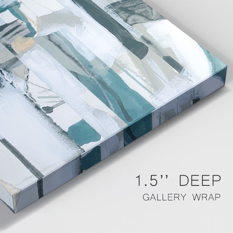 Sea Cavern Strata IV, toile tendue avec châssis de qualité supérieure - prête à être accrochée, H 18 po x l 12 po x P 1 po