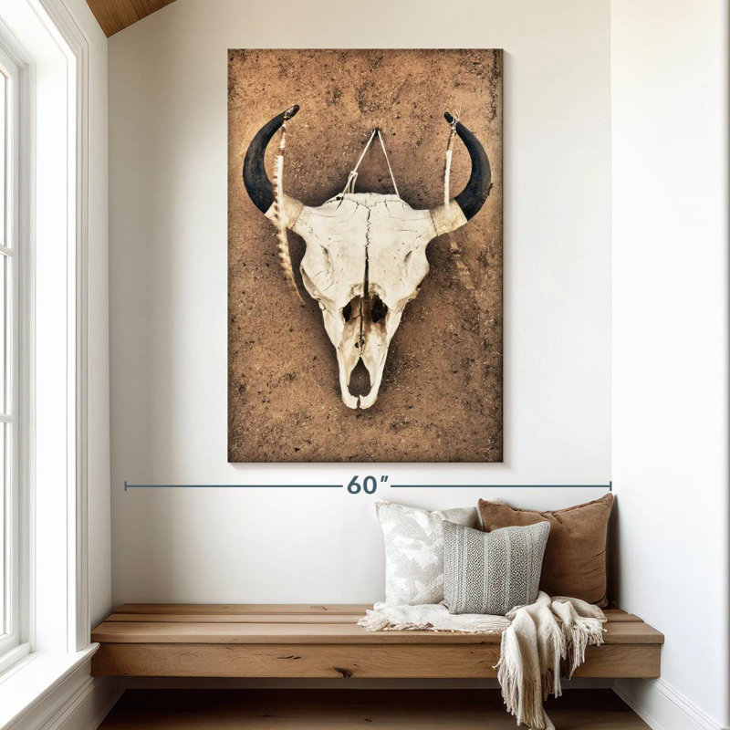Kerner Cattle Skull, 51" H x 34" W