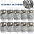 Highpressure Rain Shower Head With 10 Spray Modes, 4.7 Inch Fixed Bathroom Rainfall Showerhead With Adjustable Swivel Ball Joint, Bathroom Accessories-126409544