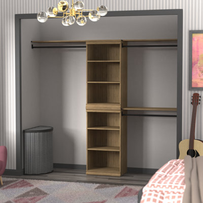 Tour de rangement modulaire avec tablettes supérieures