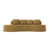 Chenille jaune moutarde