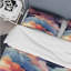 Abstrait multicolore bleu et rose nuage Mirage - ensemble de housse de couette abstrait - polyester microfibre-762214603
